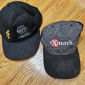 EXMARK Black and Gray Baseball Caps